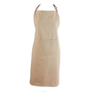 Tan Apron with Front Pocket